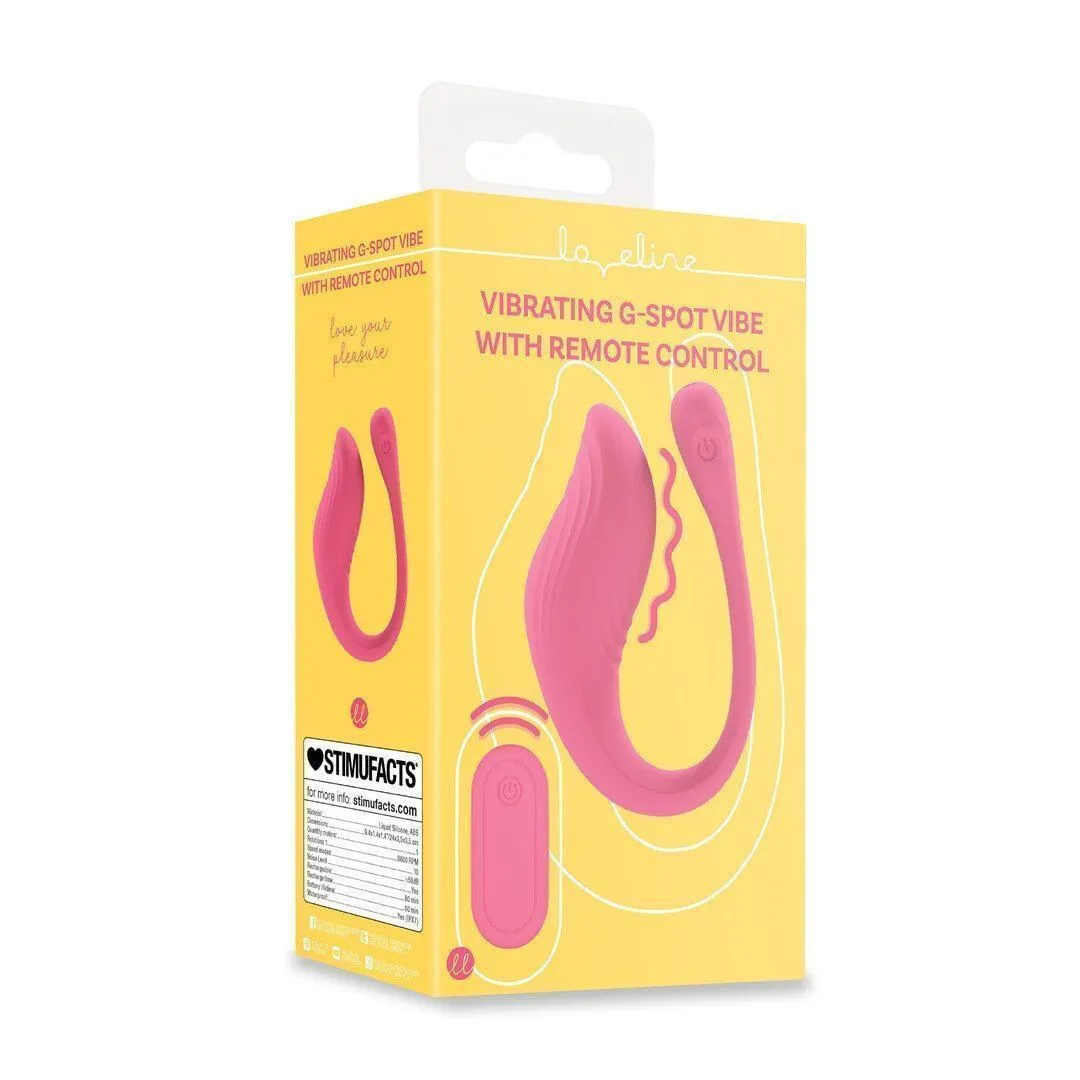 Віброяйце Loveline G-Spot Remote Control, 24 см (рожевий)