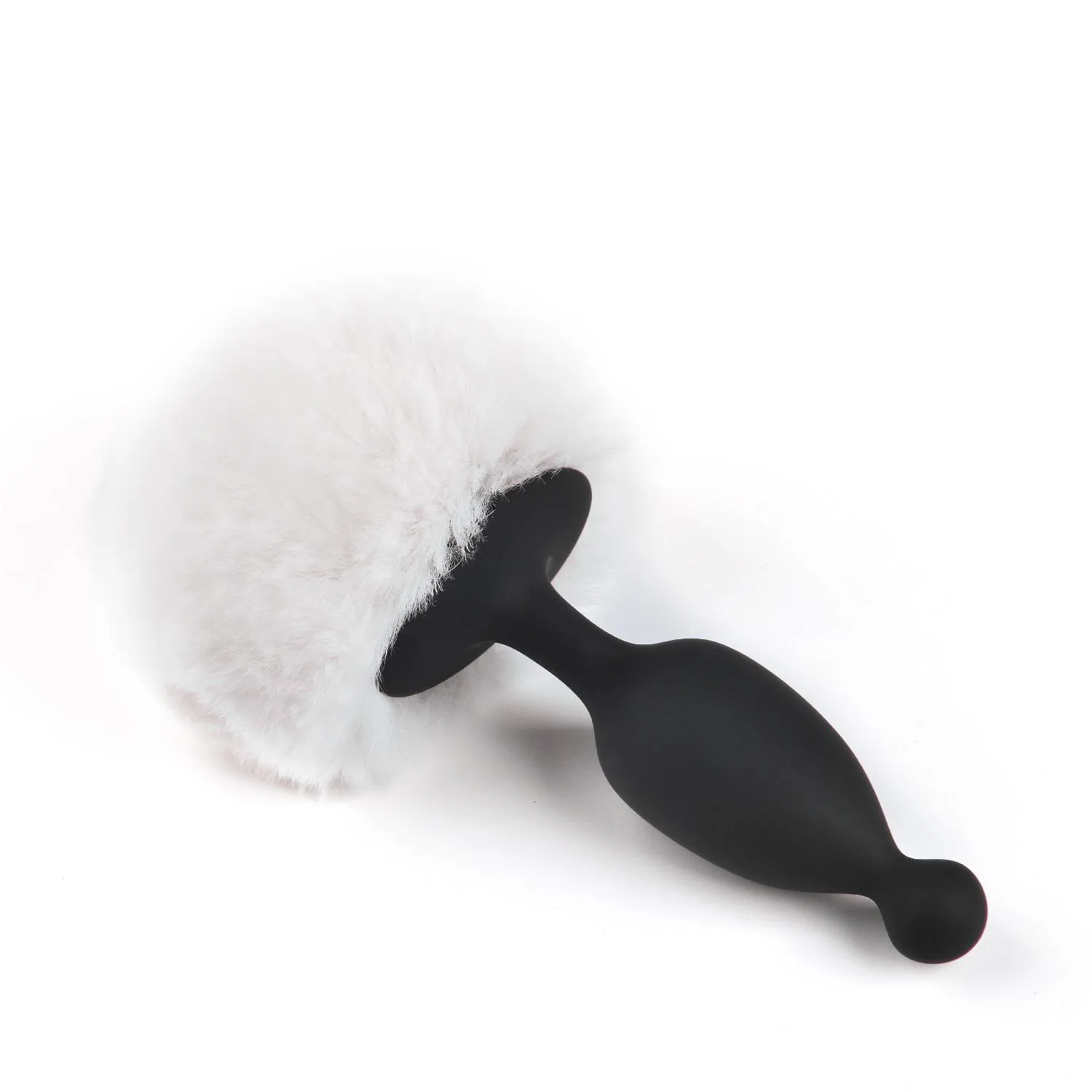 Magic Motion Bunny - Korek analny z wibracją i ogonkiem, Czarny, 12, 9 cm