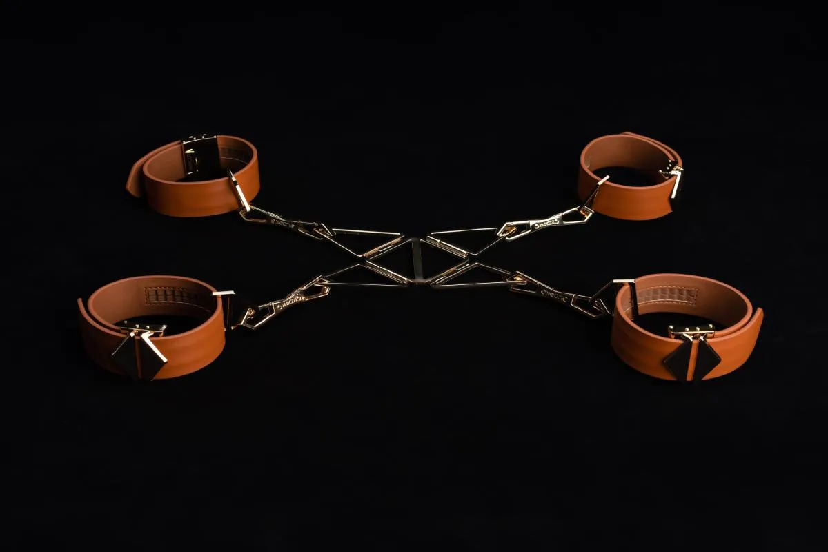 БДСМ набір Lockink Hogtie Set (коричневий)