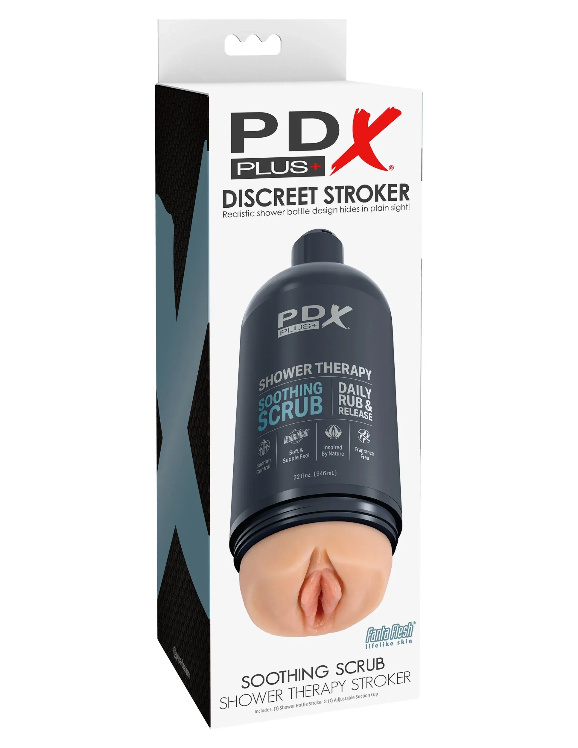 Pipedream Pdx Plus Shower Therapy Soothing Scrub -, W kolorze cielistym, 17.8 cm