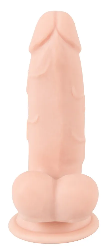 Nature Skin Small Bendable - Dildo, W kolorze cielistym, 17 cm