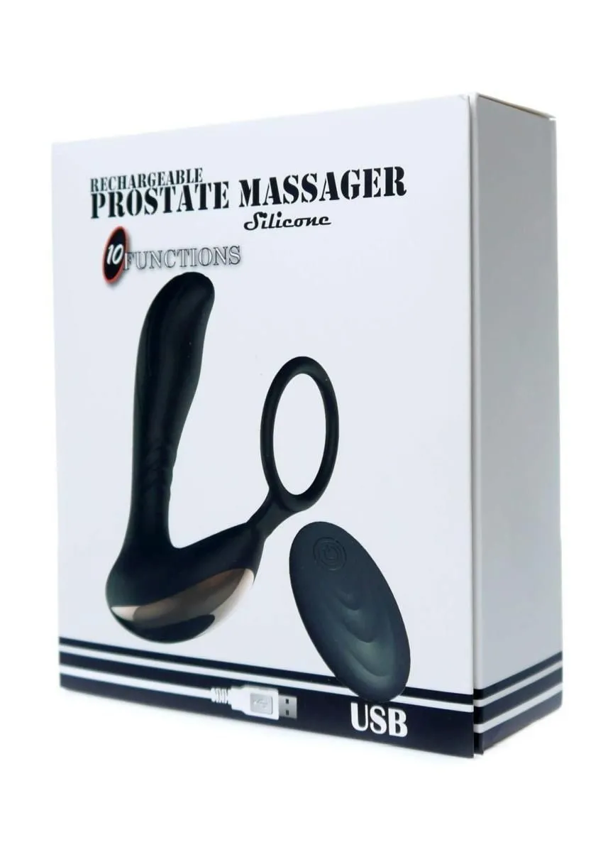 B - Series Magic Remote Control - Stymulator prostaty, Czarny, 12.7 cm