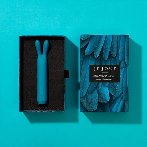Je Joue Rabbit Bullet - Wibrator, Turkus, 14 cm
