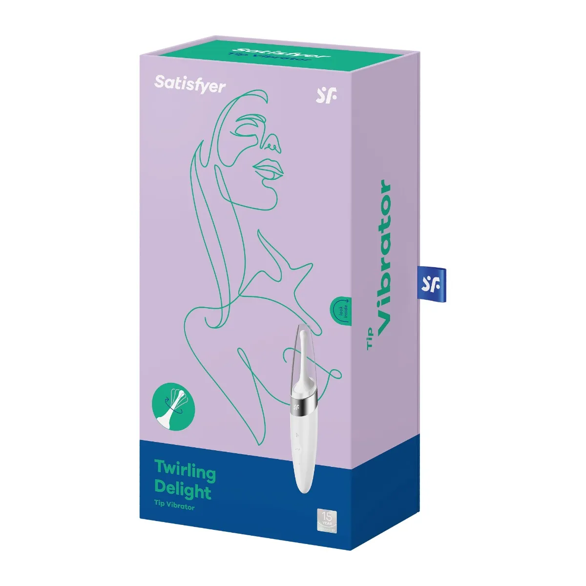 Satisfyer Twirling Delight - Stymulator łechtaczki, Biały, 16.5 cm