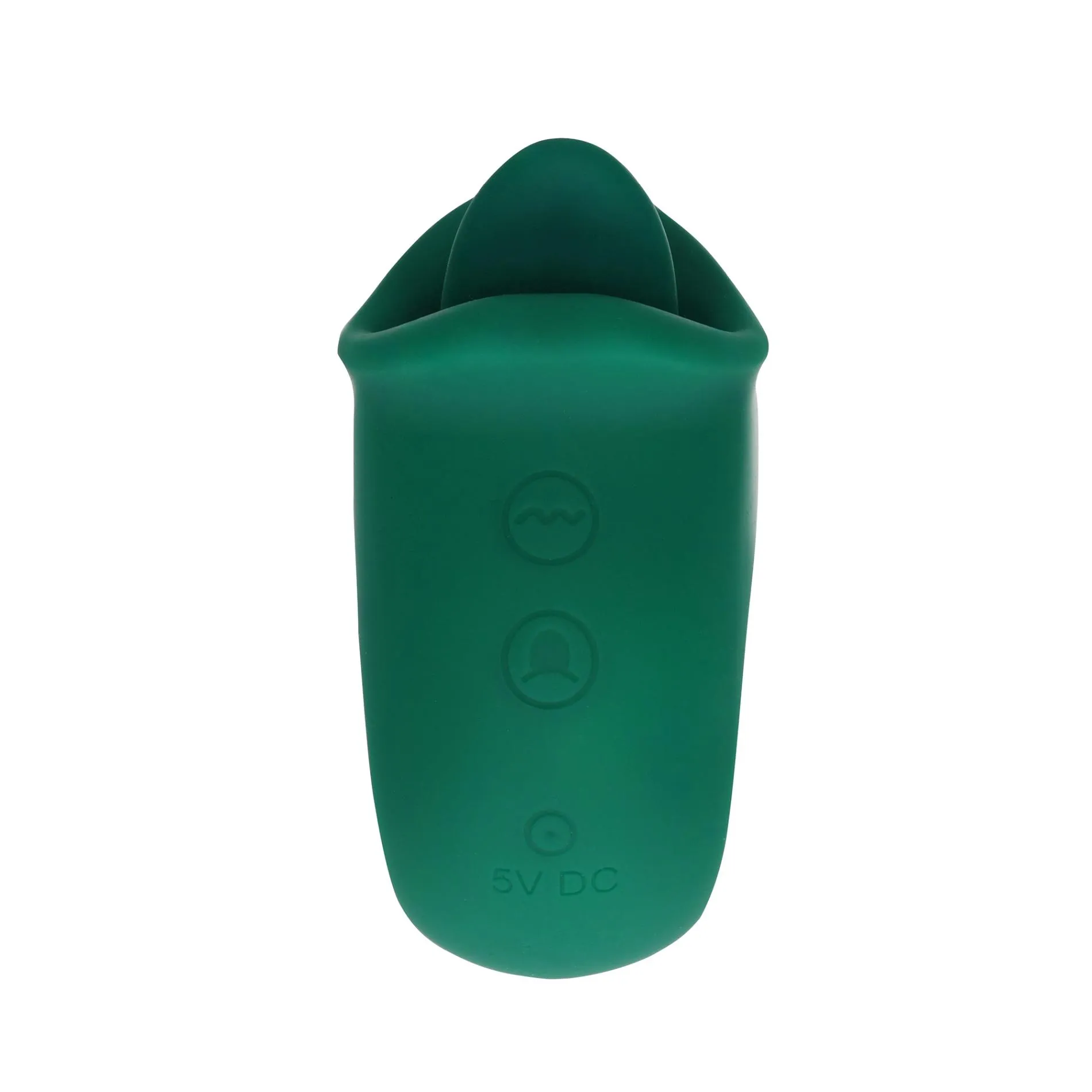 Loveline Licking and Vibrating Clitoral Stimulator - Wibrator łechtaczkowy, Zielony, 8.5 cm