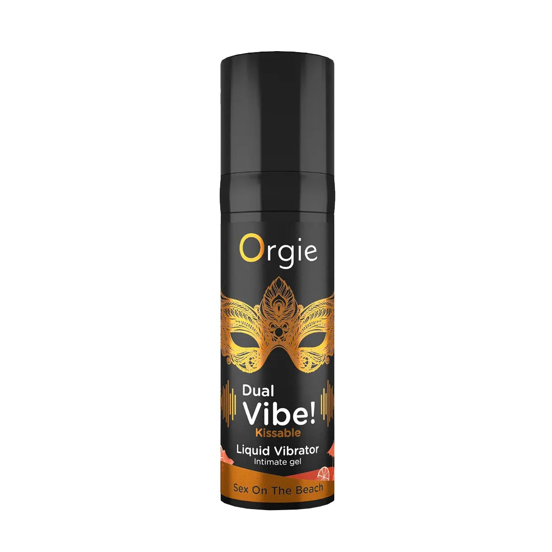 Жидкий вибратор Orgie DUAL VIBE! секс на пляже, 15 мл