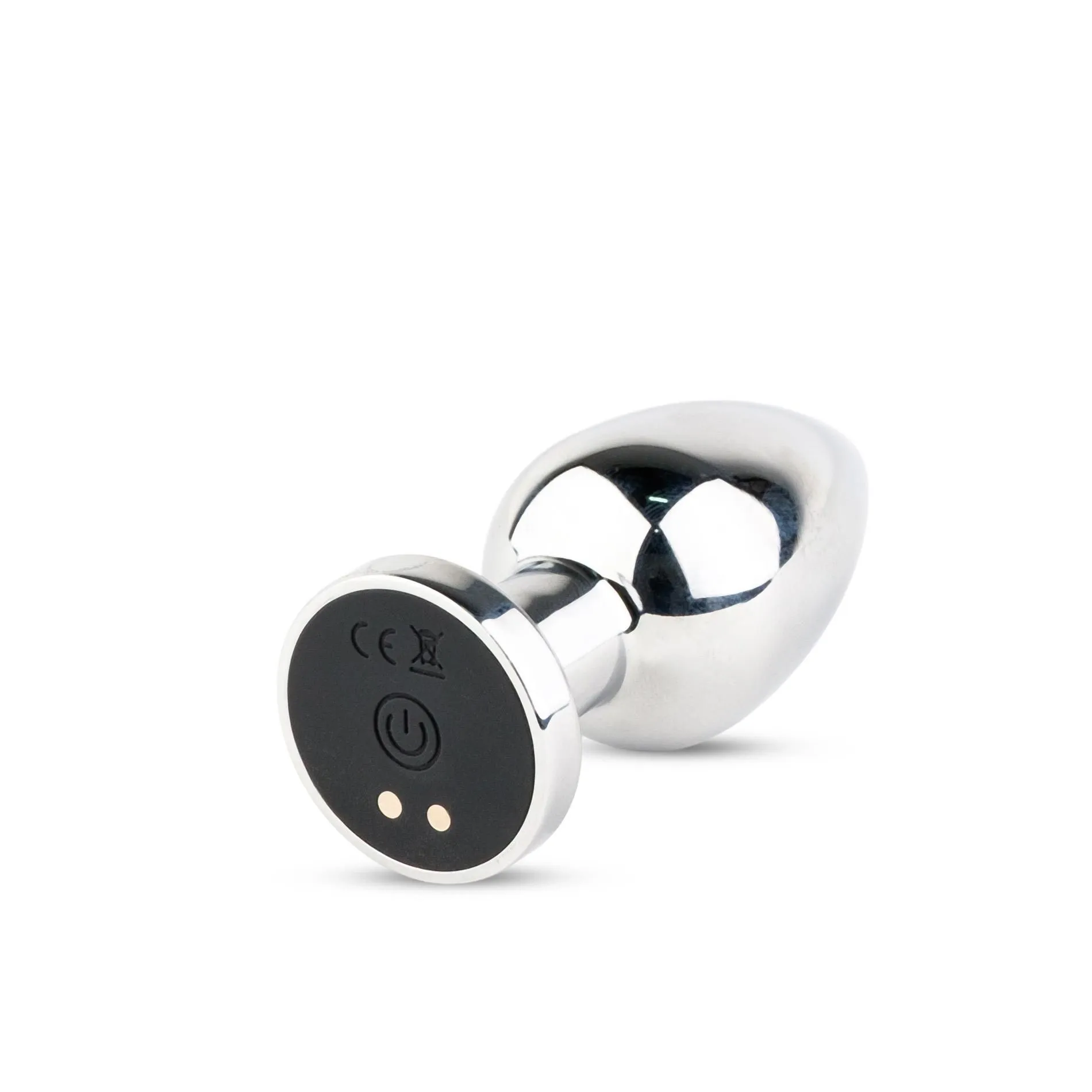 Анальная пробка B - Series HeavyFun Metal Butt Plug M, 7.9 см (серебристый)