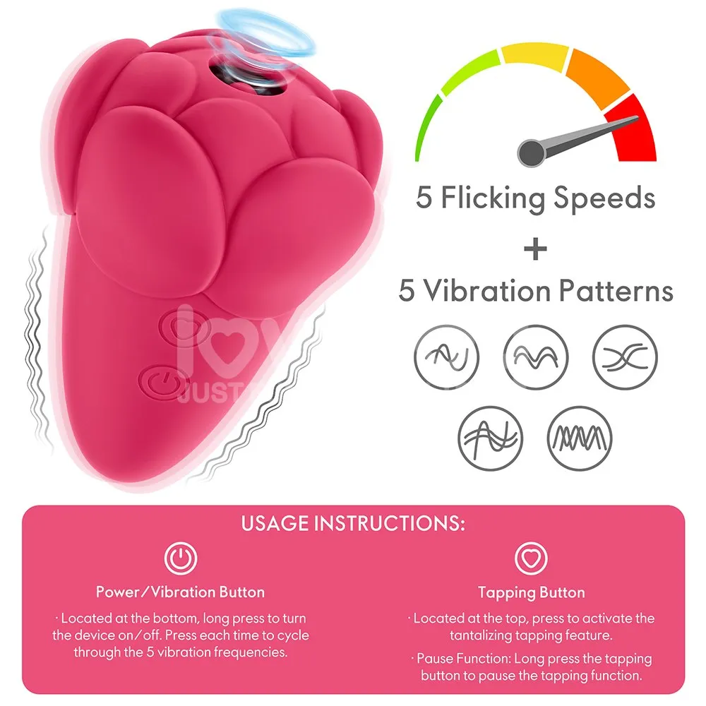 Вібратор для клітора Love Toy Flicker, 9.7 см (рожевий)