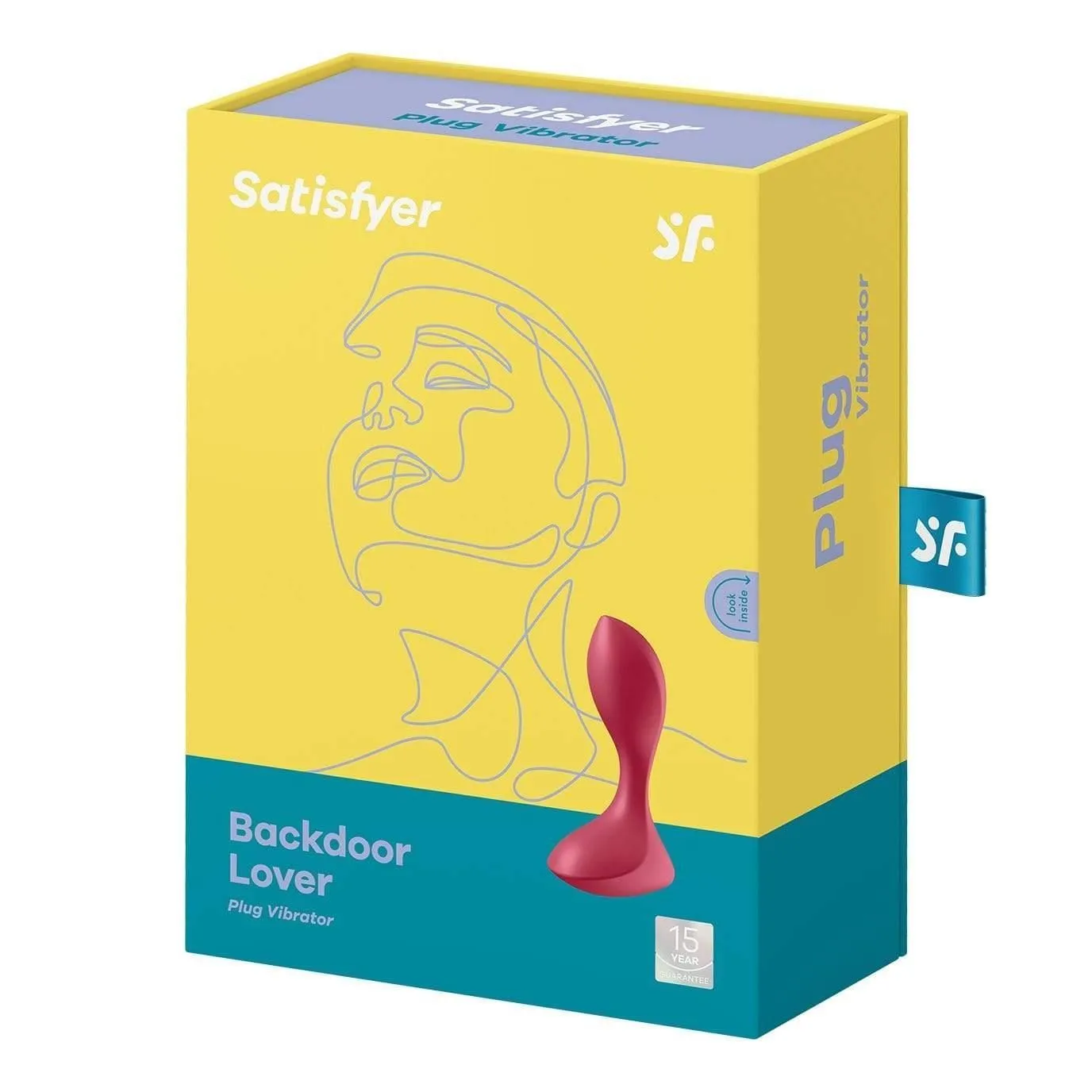 Анальна пробка з вібрацією Satisfyer Backdoor, 11,5 см (червоний)