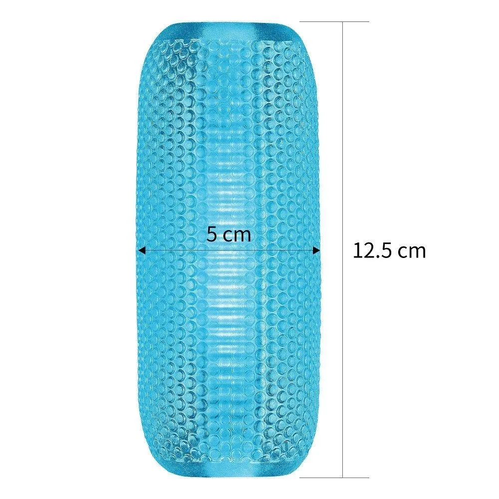 Lovetoy Training Master Double Side Stroker - Masturbator, Niebieski, 12.5 cm
