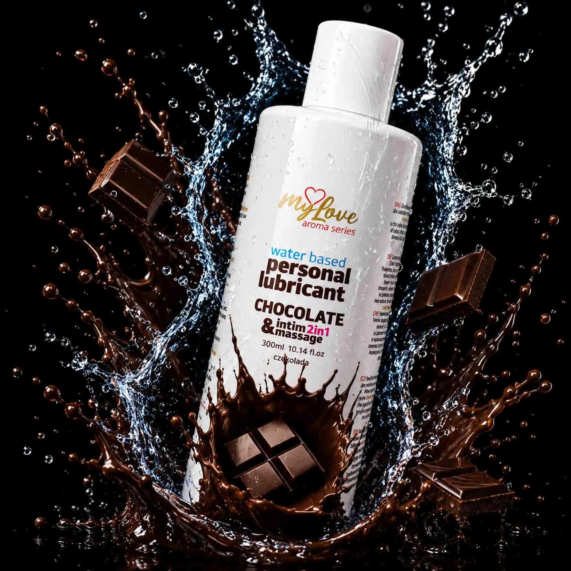 MyLove Aroma Series Intim&Massage 2in1 Chocolate - Lubrykant, Czekolada, 300 ml