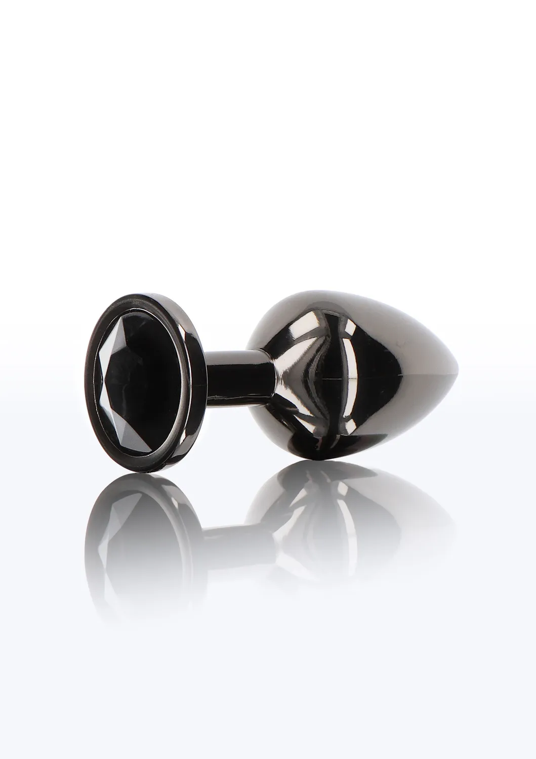 Анальна пробка Taboom Butt Plug With Diamond Jewel L, 9.5 см (чорний)