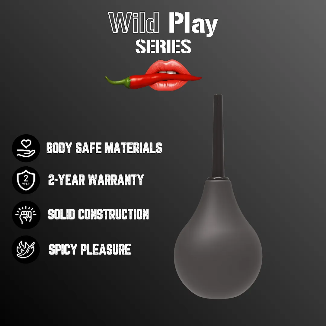 Анальный душ Erospace Wild Play C5, 224 мл (черный)