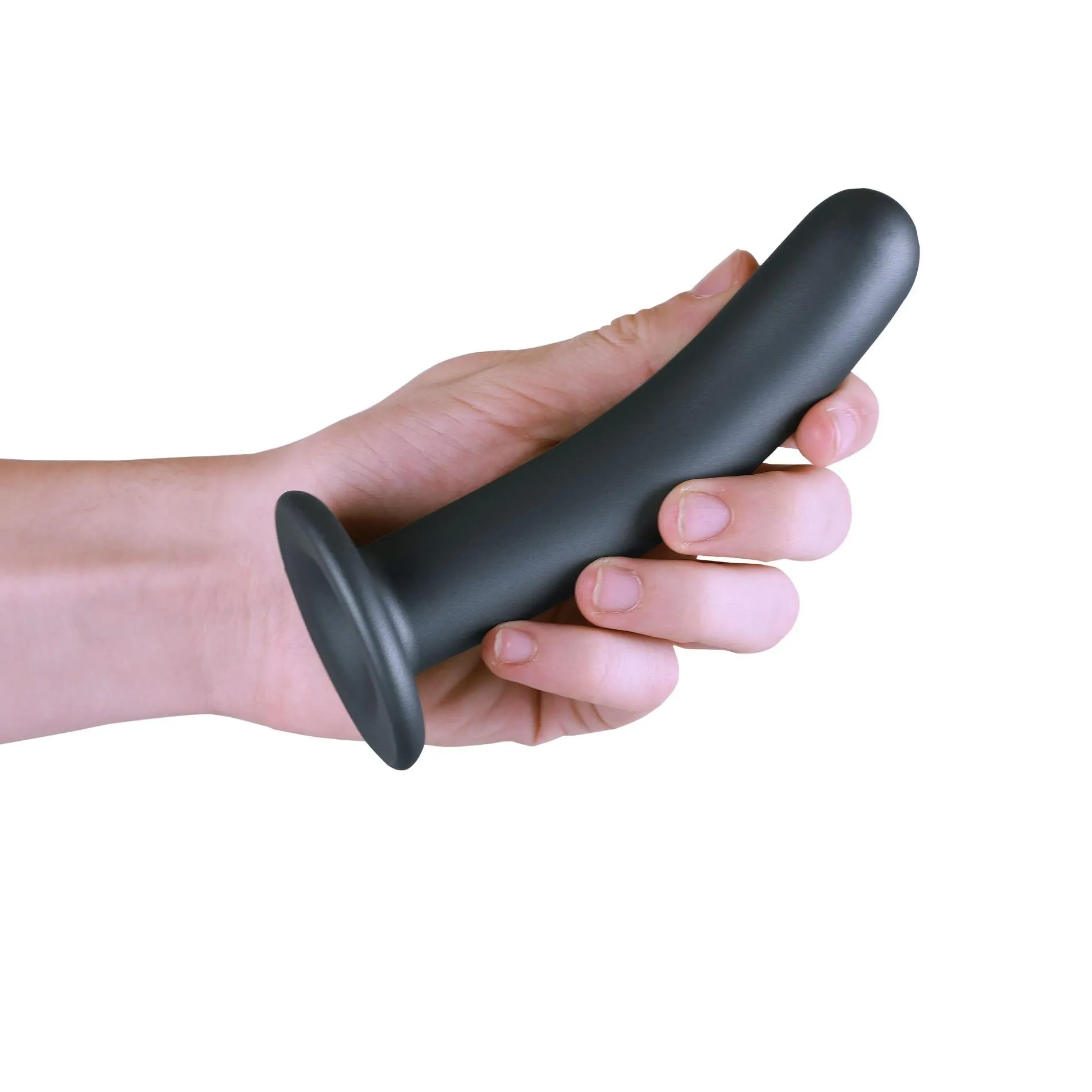 Фаллоимитатор Ouch! Smooth G-Spot Dildo 6'', 15 см (серый)