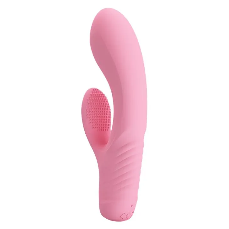 Вибратор-кролик Pretty Love Tim Vibrator Light, 15.5 см (розовый)