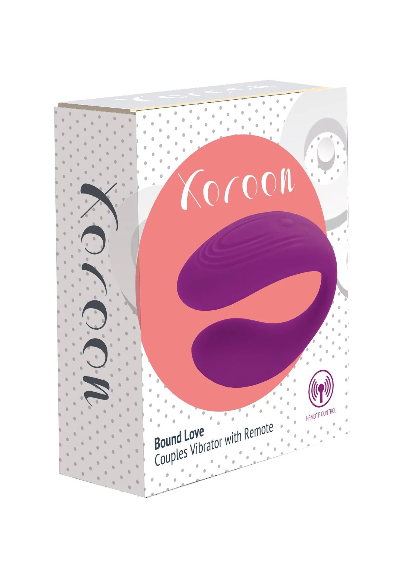 Вибратор для пар Xocoon Bound Love, 7.5 см (фиолетовый)