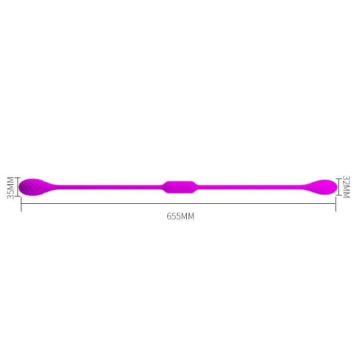 Двосторонній вібратор Pretty Love Dream Lovers Whip, 65,5 см (рожевий)