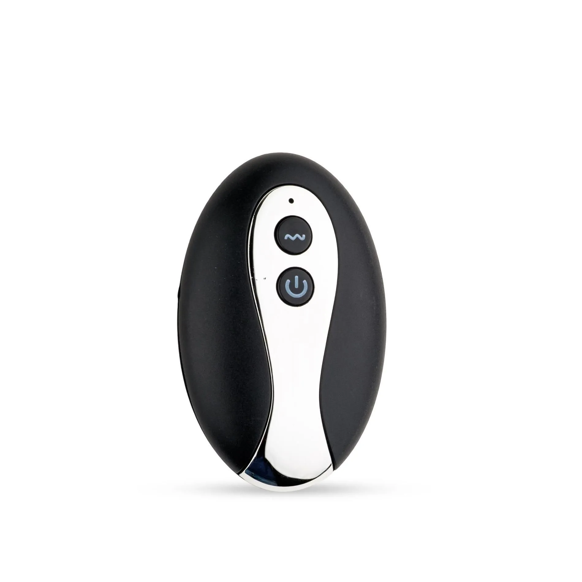 B - Series HeavyFun Remote Control - Korek analny, Srebro, 6.9 cm