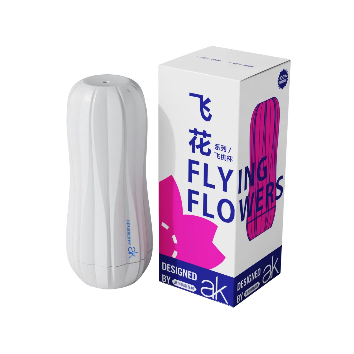 Мастурбатор After Kiss Flying Flowers Series Tight (белый)