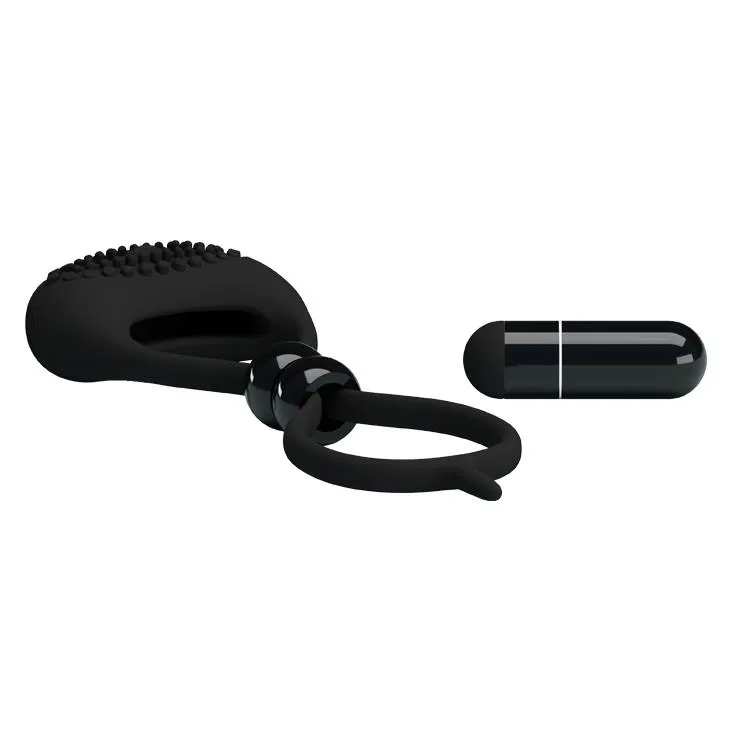 Pretty Love Locker - Pierścień wibracyjny, Czarny, 13, 6 cm