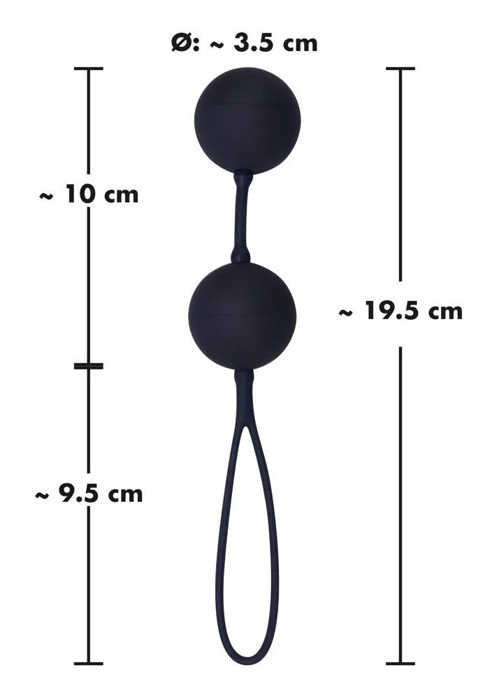 Black Velvets The Perfect Balls - Kulki gejszy, Czarny, 19, 5 cm