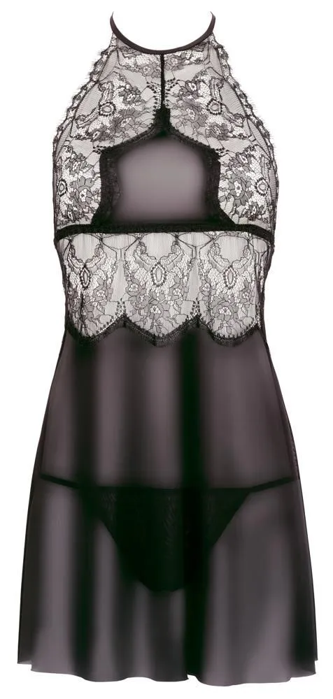 Комплект Cottelli Lingerie Chemise Set, S (черный)