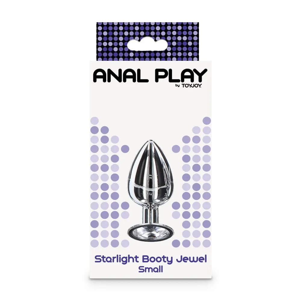 TOYJOY Starlight Booty Jewel Small - Korek analny, Srebro, 7.2 cm, S