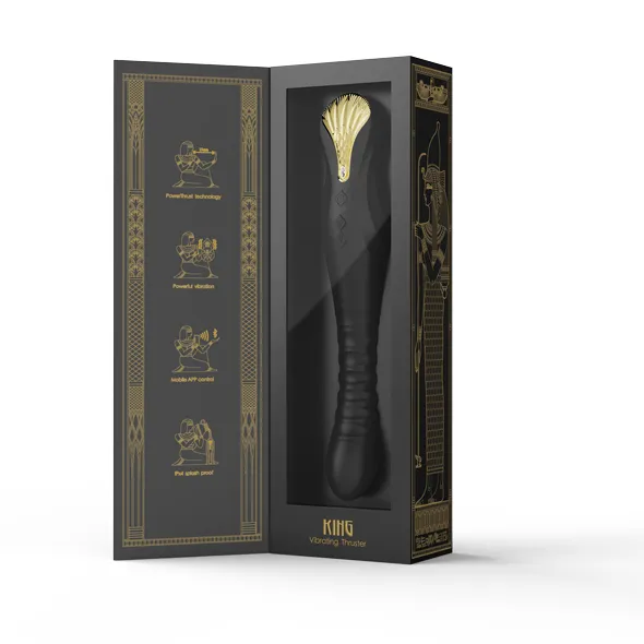 Вибратор Zalo King Vibrating Thruster, 30,2 см (черный)