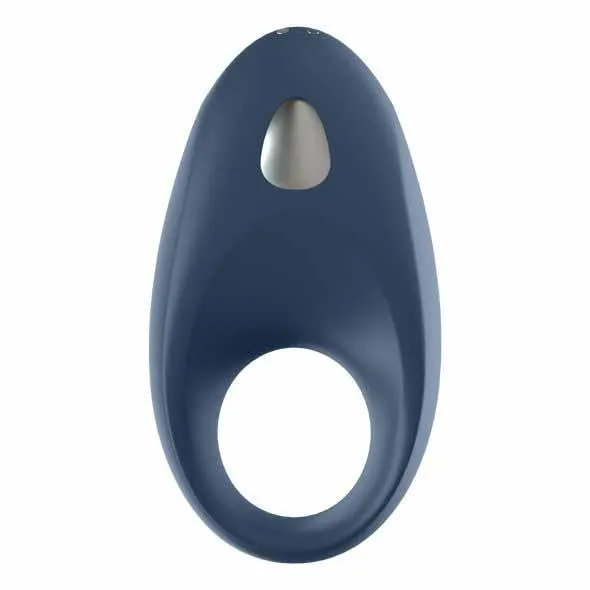 Эрекционное кольцо с вибрацией Satisfyer Mighty One, 9 см (синий)