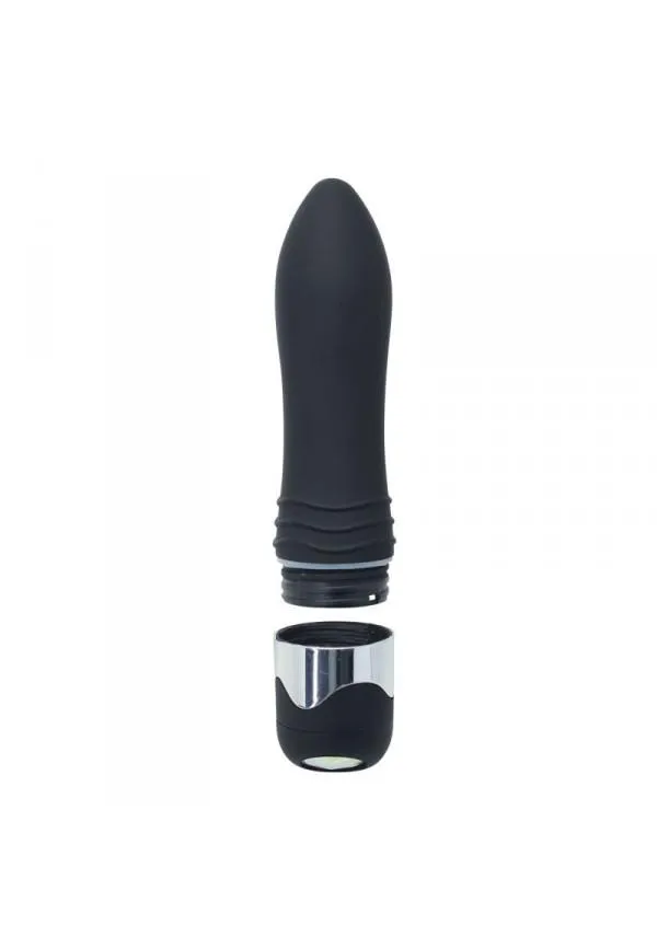 Toyz4lovers Exquisite Slim Vibe With Big Diamond - Wibrator, Czarny, 16 cm