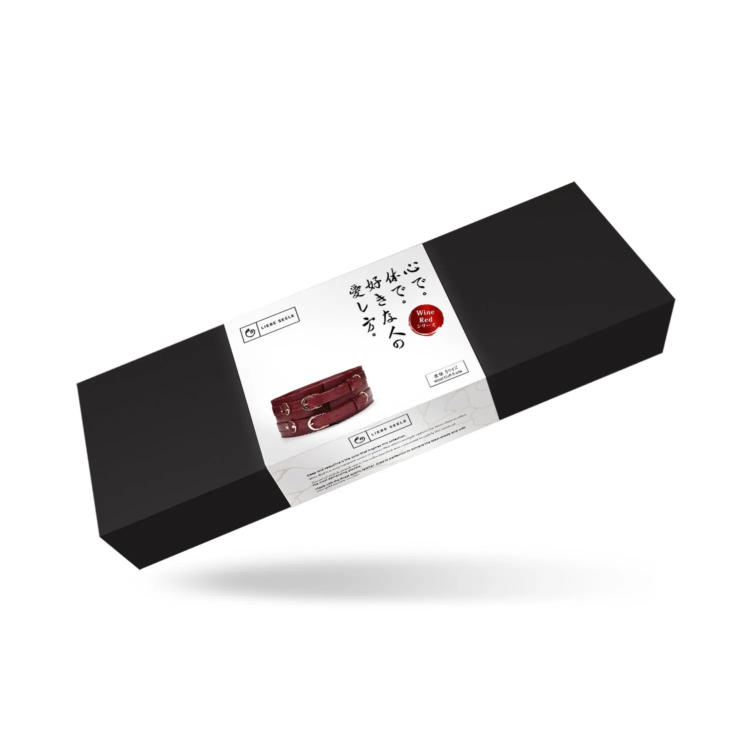 Liebe Seele Wine Red Waist Belt - Pasek do bondage, Bordоwy, S