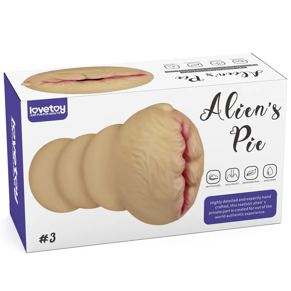Lovetoy Alien's Pie Masturbator #3 - Masturbator, W kolorze cielistym, 23 cm
