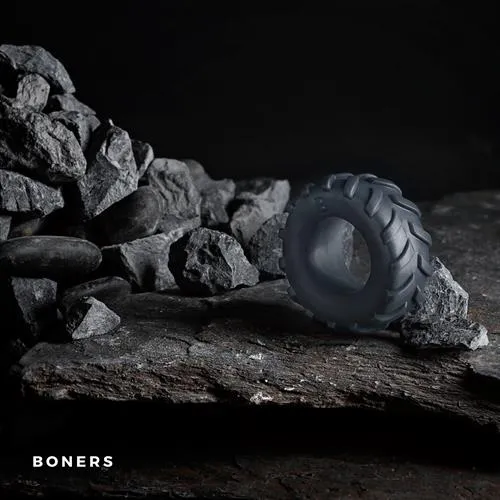 Эрекционное кольцо Boners Tire, 5,5 см (серый)