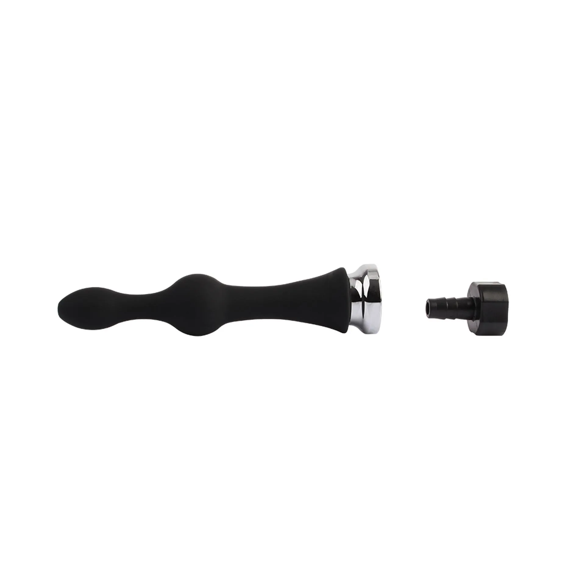 Black Mont Teasing Enema 6 - Prysznik analny, Czarny, 15.3 cm