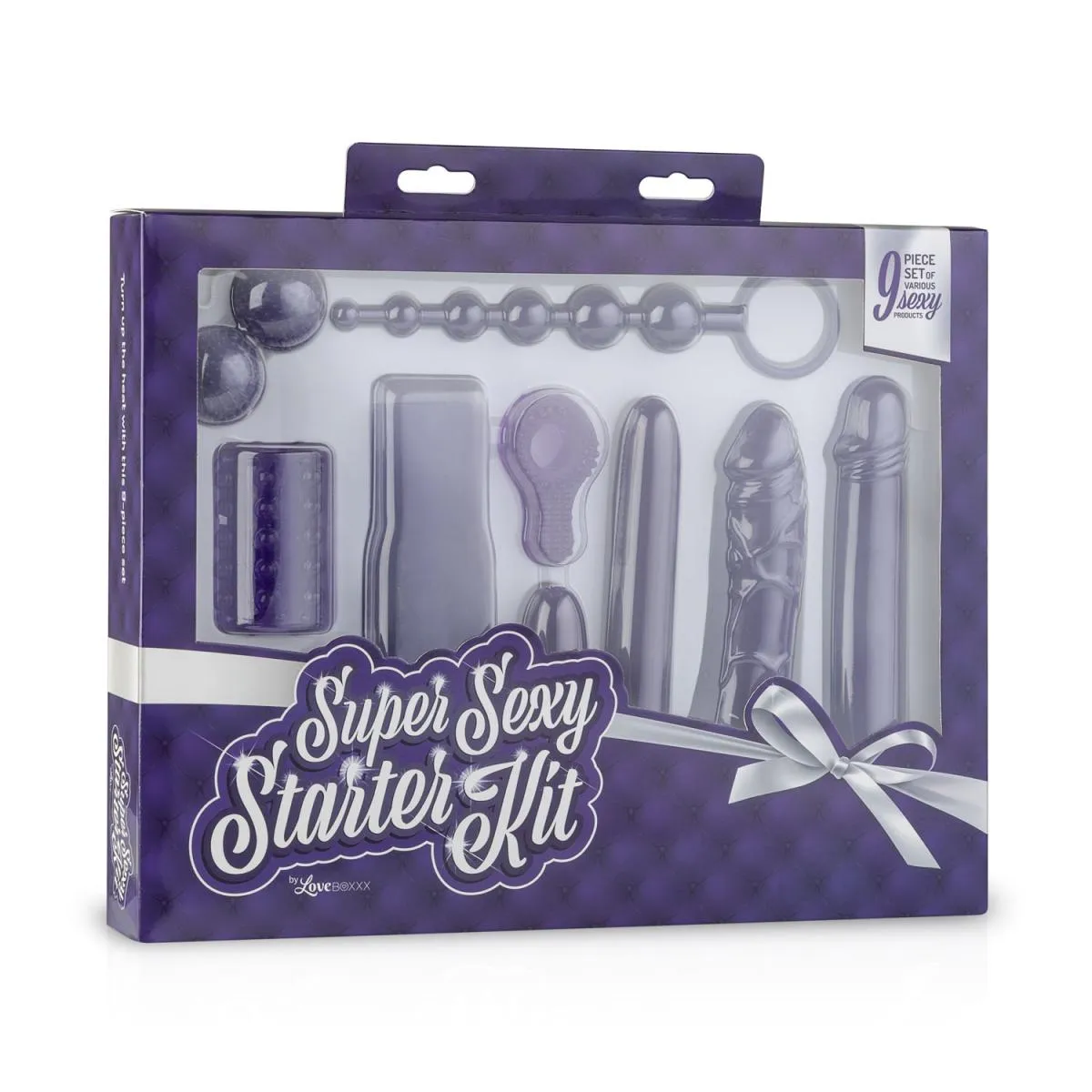 Набір секс-іграшок Loveboxxx Super Sexy Starter Kit, 9 шт (фіолетовий)