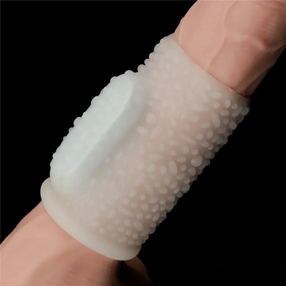 Lovetoy Vibrating Drip Knights Ring - Wibrująca nakładka na penisa, Biały, 10 cm