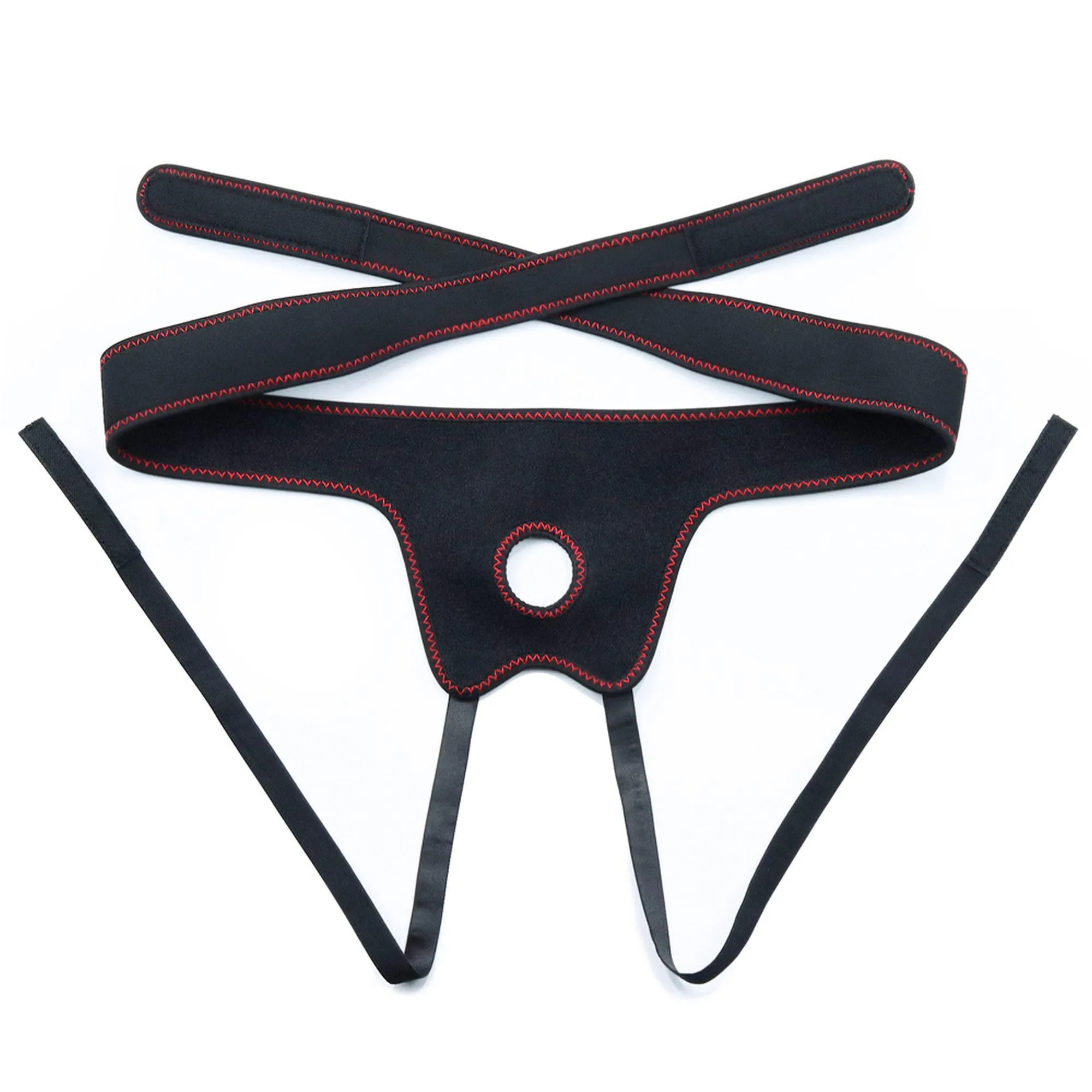 Lovetoy Easy Strap on Harness - Majtki z paskiem, Czarny, 138 cm, XXXL