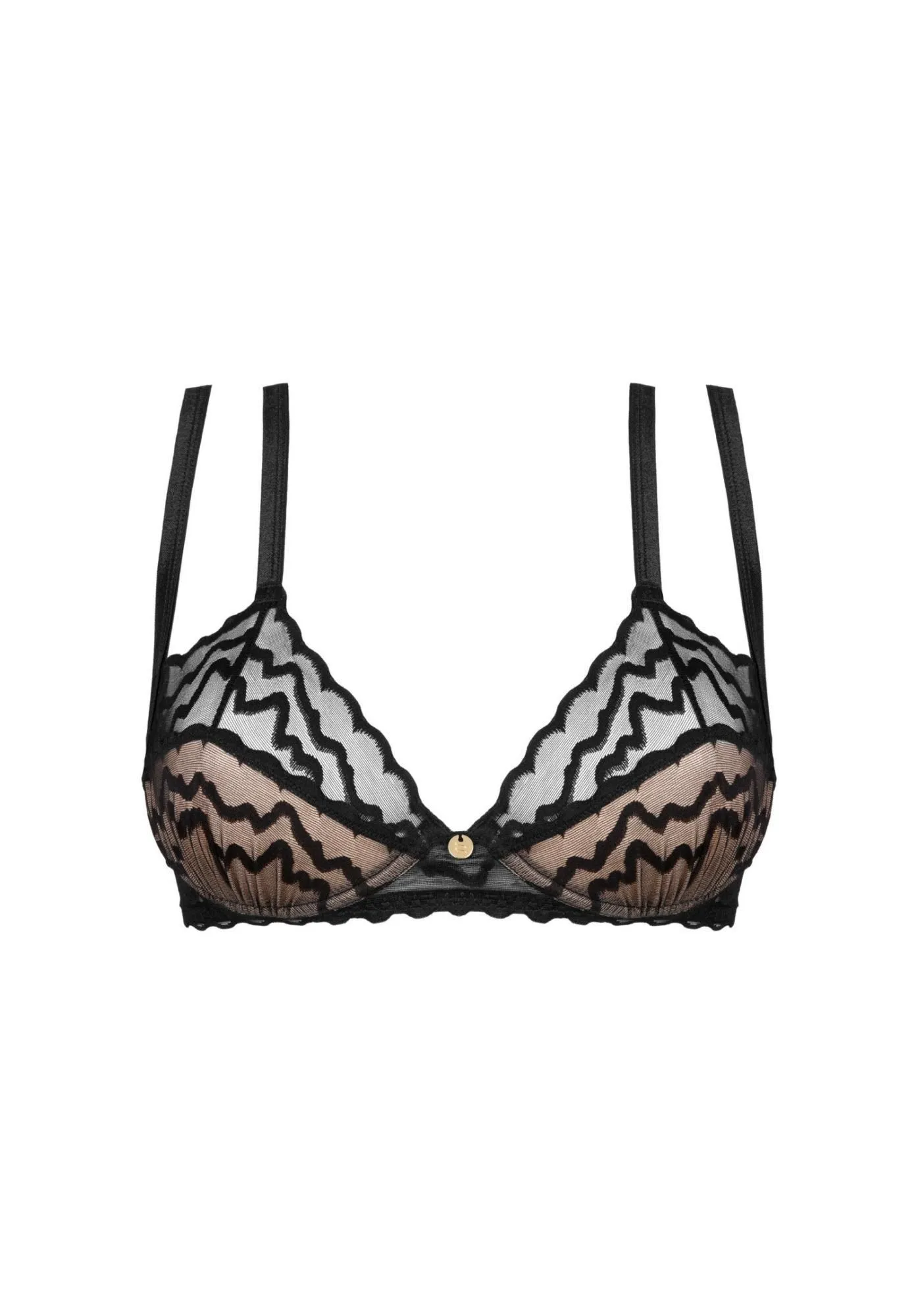 Бюстгальтер Obsessive Arienna, XL/2XL (чорний)
