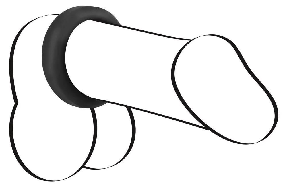 Ерекційне кільце Velvets Cock Ring, 3,8 см (чорний)