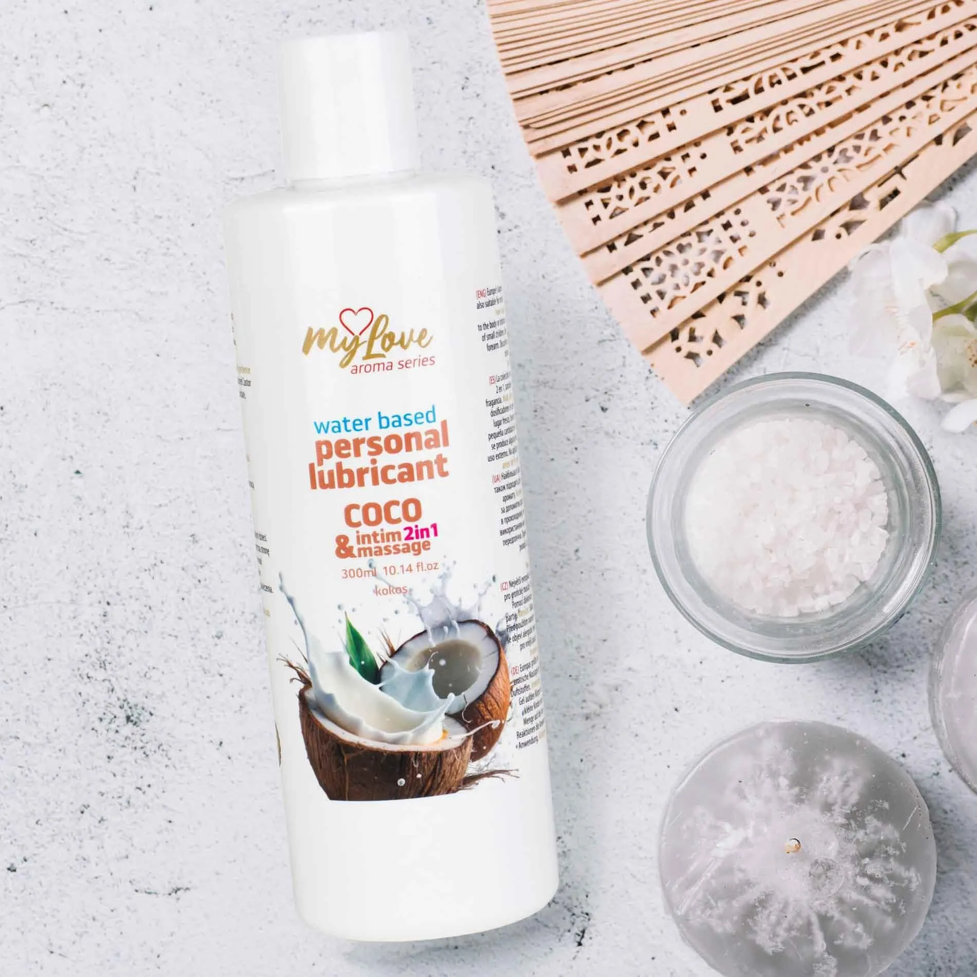 MyLove Aroma Series Intim&Massage 2in1 Coco - Lubrykant, Kokos, 300 ml