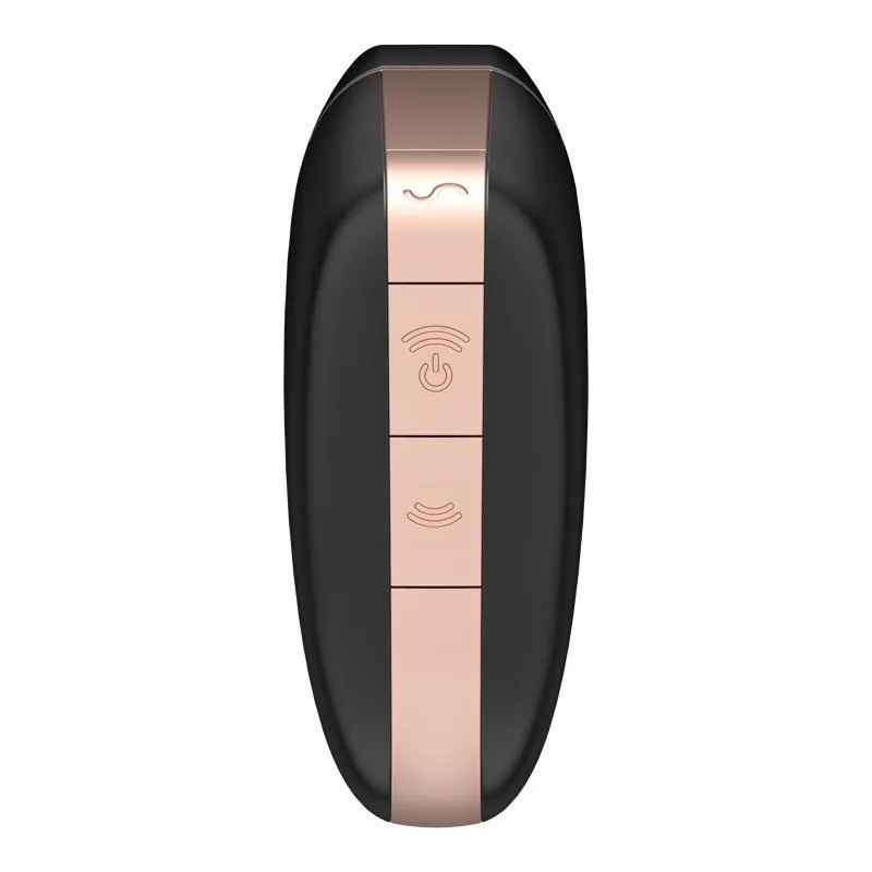 Вакуумный стимулятор клитора с вибрацией Satisfyer Love Triangle (черный)