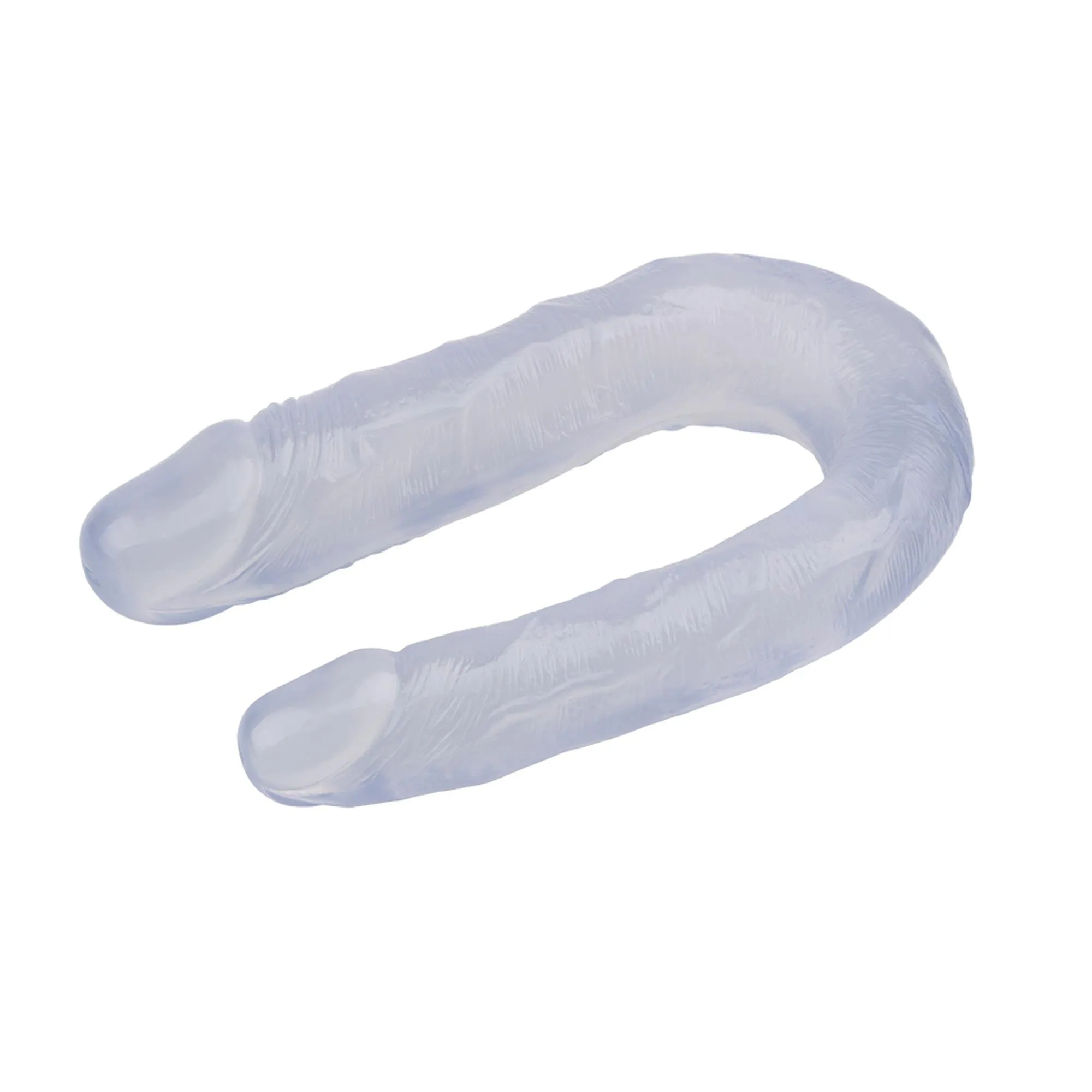 Двухсторонний фаллоимитатор Hi-Rubber Born To Create Pleasure 13 Inch, 34 см (прозрачный)