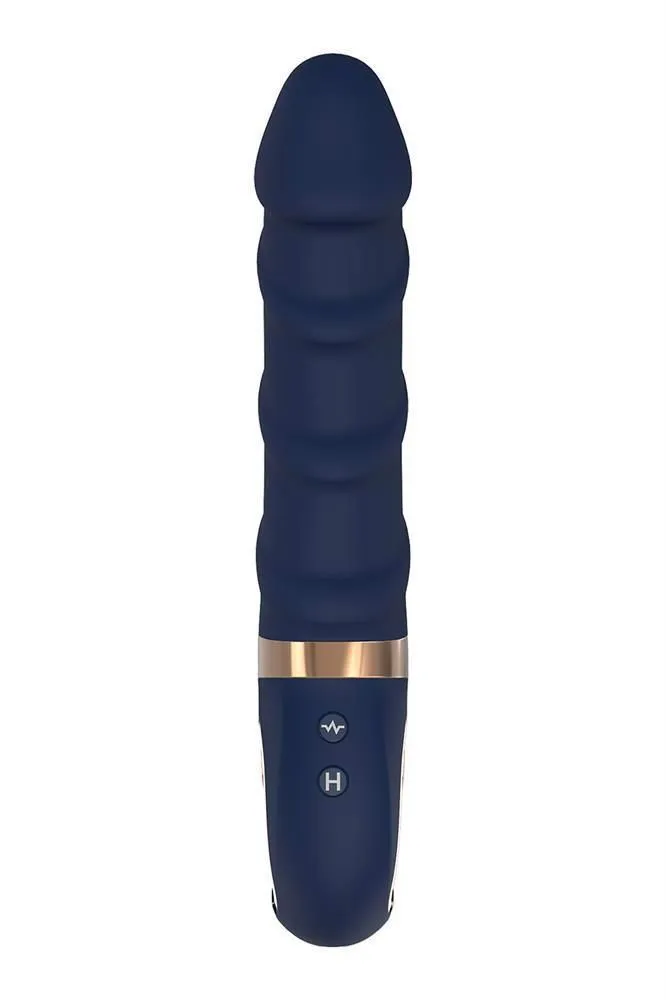 Реалістичний вібратор DreamToys Goddess Belenos, 23 см (синій)