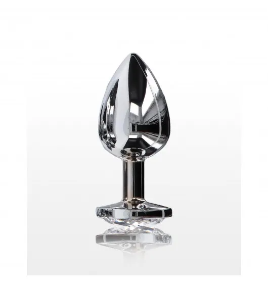TOYJOY Starlight Booty Jewel Small - Korek analny, Srebro, 7.2 cm, S
