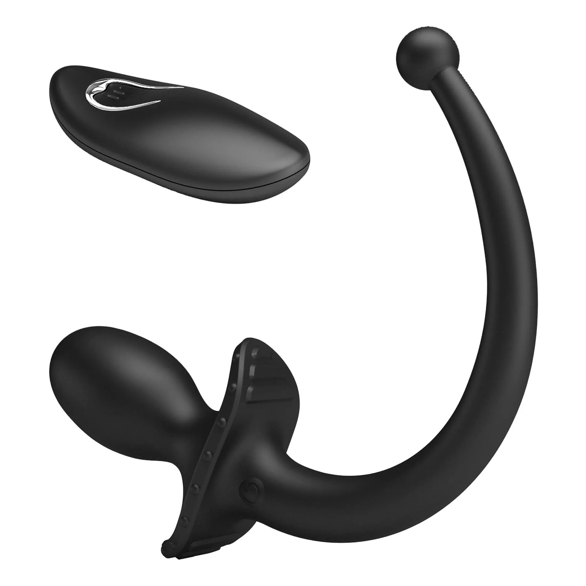 Mr. Play Remote Control - Korek analny, Czarny, 15 cm