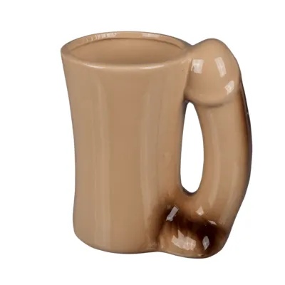 Grajmy razem Penisek - Kubek ceramiczny, Brązowy, 300 ml