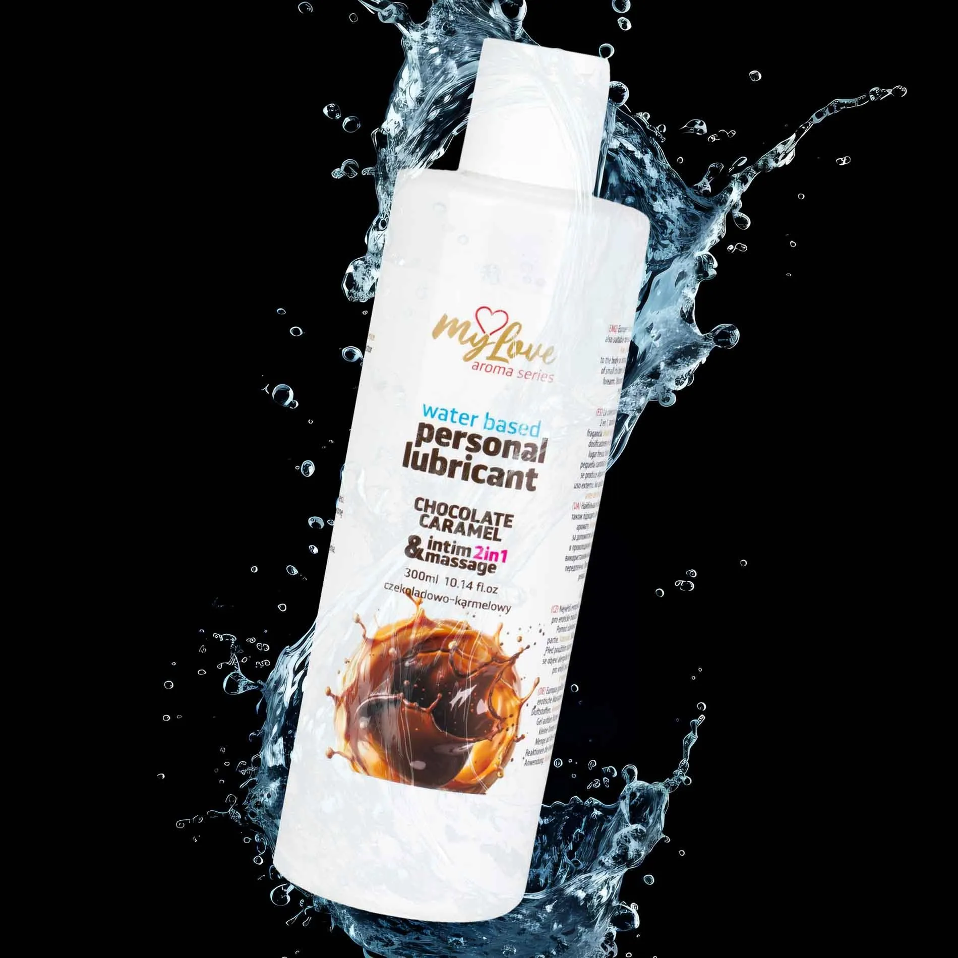 MyLove Aroma Series Intim&Massage 2in1 Chocolate Caramel - Lubrykant, Czekoladowy karmel, 300 ml