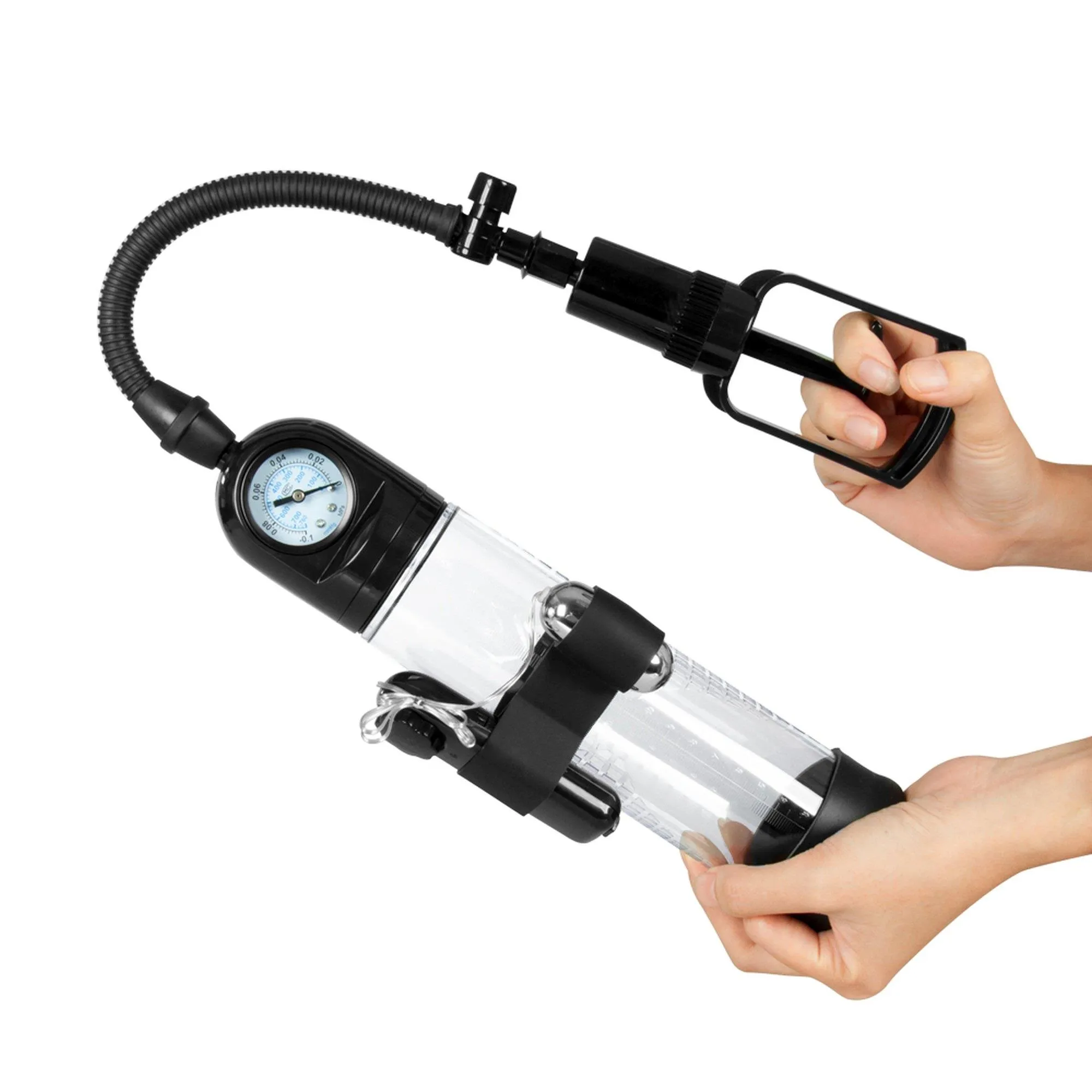 Помпа для пениса B - Series Power Powerpump Master Vibrating (прозрачный)