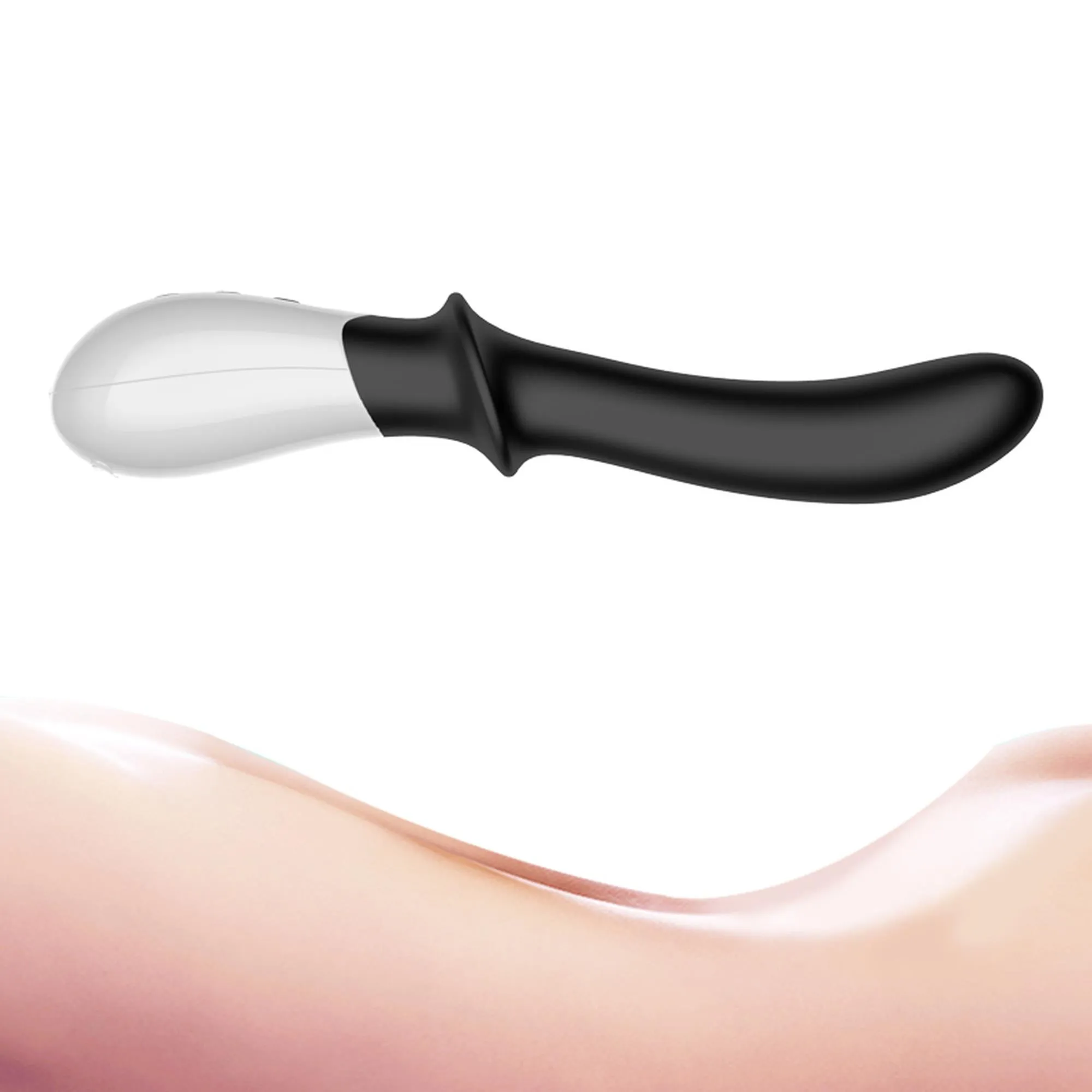 B - Series Fox Fox G-spot - Wibrator, Czarny, 19.6 cm