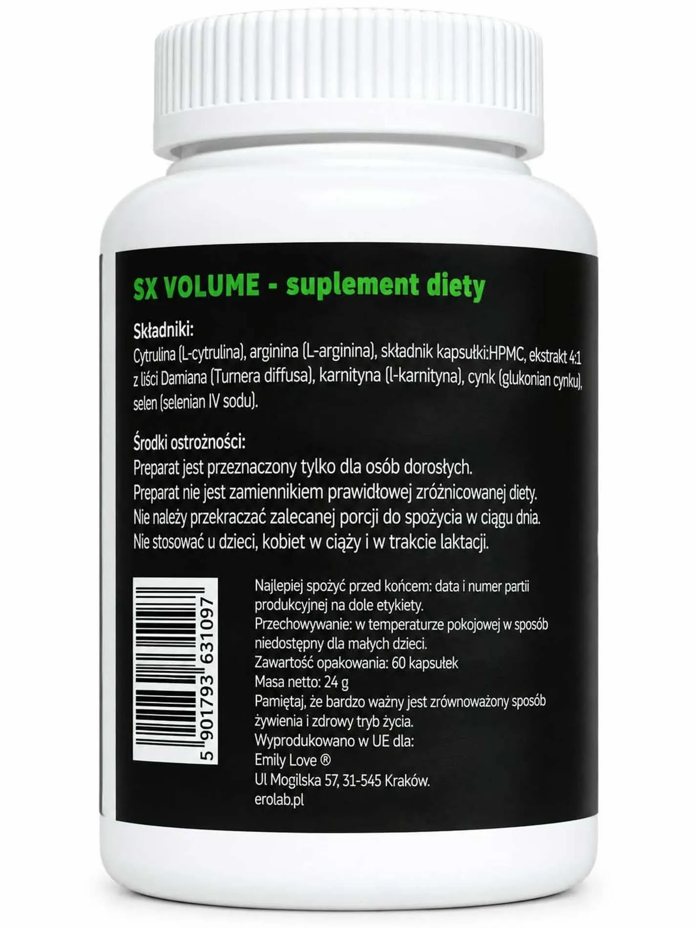 Emily Love SX Volume - Kapsułki, Bezzapachowy